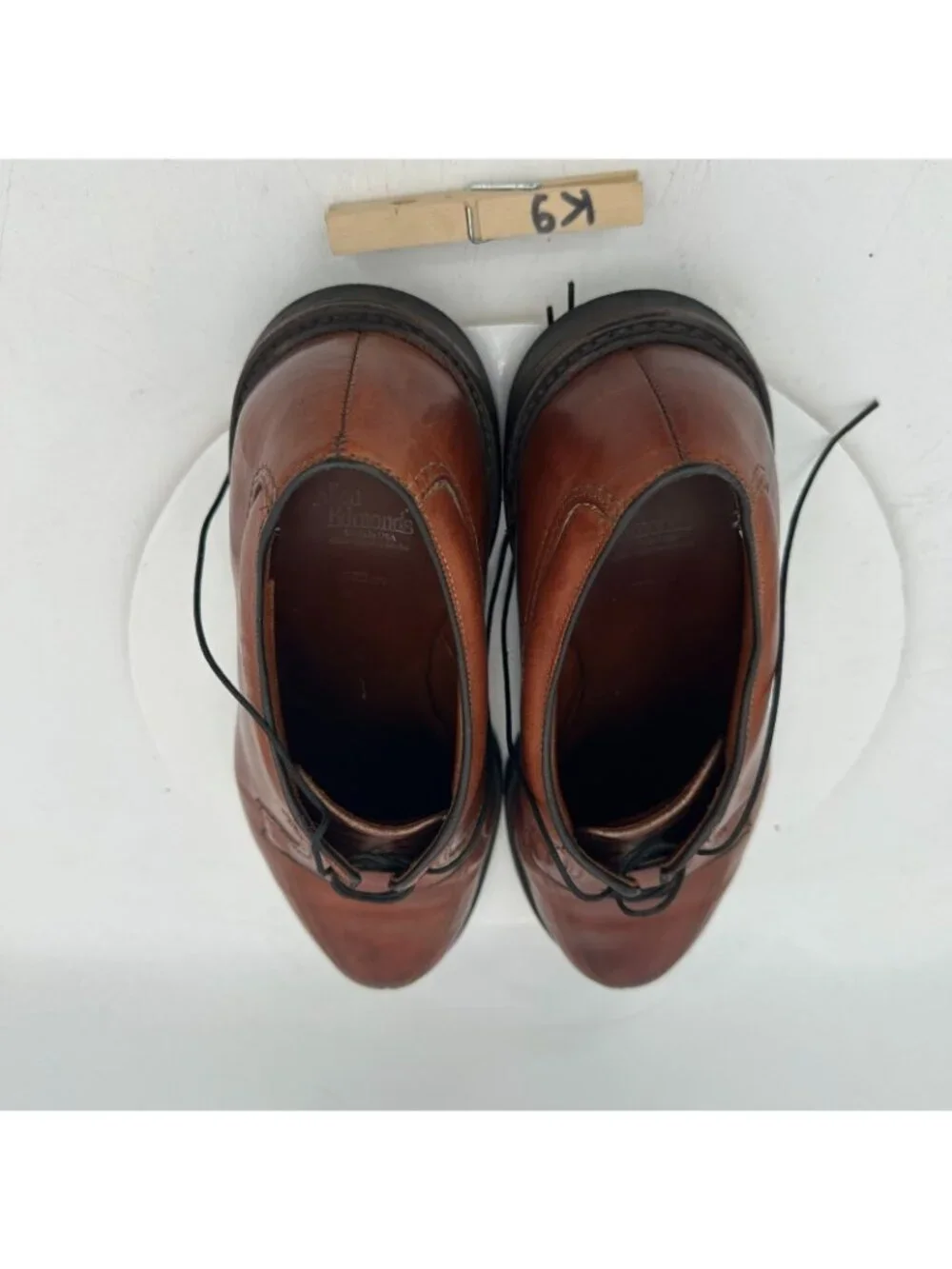 Allen Edmonds Wilbert Men Size 13D Brown Leather Moc Toe Derby Dress Shoes